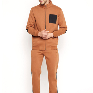 Conjunto Deportivo para Hombre de Color Sólido, con Cierre de Media Cremallera, Pantalones Largos y Bolsillos Laterales, para Otoño - Product Image 3