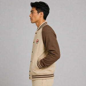 Veste de baseball pour homme, veste varsity, veste de style universitaire, broderie personnalisée, mélange de laine, boutons pression, mode décontractée, streetwear d'hiver - Product Image 3