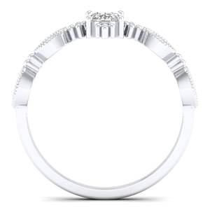 REYES Original Design 925 Sterling Silver Oval Cut 0.59 Carat <b>Moissanite</b> Engagement Rings Luxury Wedding Gift Fine <b>Jewelry</b> - Product Image 4