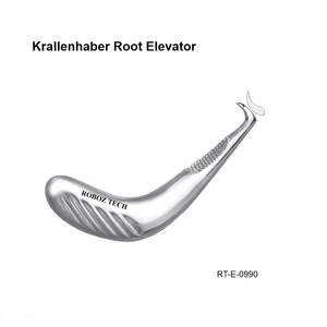 เครื่องมือถอนรากฟันแบบแมนนวลตามหลักสรีรศาสตร์ ยี่ห้อ Krallenhaber รุ่นขวา ผลิตจากสแตนเลสโดย Roboz Tech ประเทศปากีสถาน - Product Image 2