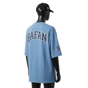 T-shirt homme surdimensionné en jersey de coton respirant, impression personnalisée du logo, streetwear, 100% coton, coupe ample, imprimé. - Product Image 4