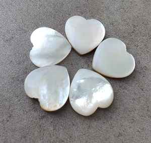 Cabochon en nacre naturelle en forme de cœur, pierre précieuse calibrée pour bijoux, pierre de guérison en cristal - Product Image 6