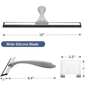 Spatola Multiuso da 12 Pollici con Gancio per Porte Doccia, Finestre, Specchi, Piastrelle e Vetri Auto - Product Image 3