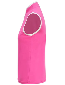 Camiseta Deportiva SOSH4 para Mujer, Amarilla, Cuello en V, Sin Mangas, con Ribete Blanco, Transpirable, de Poliéster, para Golf y Deportes al Aire Libre - Product Image 2