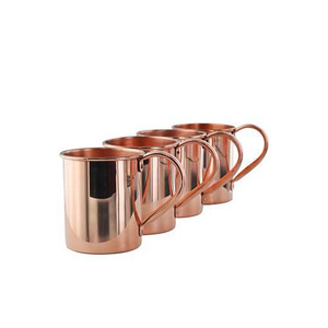 Ensemble de tasses en cuivre Moscow Mule – Tasses à bière et à cocktails en acier inoxydable et en cuivre avec poignées – Vente en gros - Product Image 5