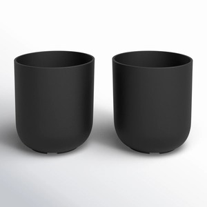 Bac à fleurs surélevé en bois pour extérieur avec étagère de rangement pour fleurs et plantes, style rustique, couleur noire, matériau WPC - Product Image 6