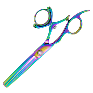 Tijeras de Peluquería de Cobalto con 32 Dientes, Tijeras de Adelgazamiento de Cabello de Acero Inoxidable con Doble Eje Giratorio para Cuidado del Cabello en Salón y Uso Doméstico Manual - Product Image 4