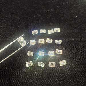 Diamante Natural de Corte Esmeralda de 1.00 Ct, Color E, Certificado, para Joyería Fina y Fabricación de Anillos de Compromiso - Product Image 3