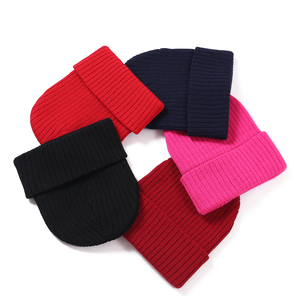 Ribbed Knit Beanie Winter Hat Unisex Solid Color Cuffed <b>Skull</b> <b>Cap</b> for Adults Casual Outdoor Use 56-58CM - Product Image 4