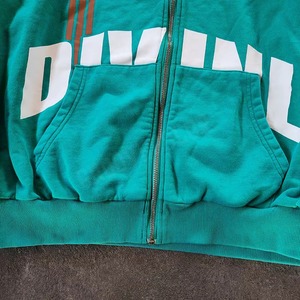 Vintage Turquoise Zip Up Hoodie Racing Stripe Streetwear Fleece Jacket Custom Graphic Pullover Boxy Fit Hoody 2026 - Product Image 4