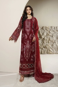 Ropa de Chifón India y Pakistaní de Alta Calidad para Mujer, Salwar Kameez Etéreo para Bodas y Fiestas, Chifón Premium MARYAM para Adultos - Product Image 3