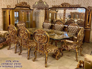 Muebles de Comedor de Diseño Lujoso con Tallado de Lujo, Diseño Turco, Muebles de Comedor de Alta Calidad, Mesa de Comedor de Estilo Vintage, Reino Unido - Product Image 6