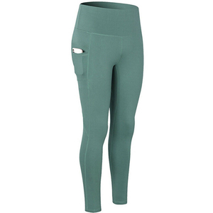 Leggings de yoga pour femmes de haute qualité, respirants, anti-rides, séchage rapide, écologiques, effet ventre plat, longueur intégrale, Spandex/Polyester - Product Image 2