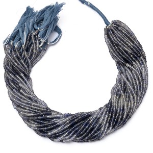 Cuentas Sueltas de Iolita Multicolor AAA+ de 2mm-3mm, Microfacetadas, Cuentas Sueltas de Iolita Natural, Piedras Preciosas Semipreciosas para la Fabricación de Joyas - Product Image 2