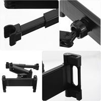 Support de téléphone/tablette télescopique pour appuie-tête arrière de voiture, support de montage pour appuie-tête arrière de siège de voiture, support à bras long pour téléphone/tablette