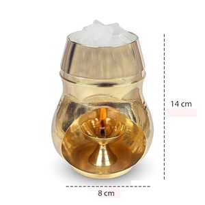 Brass <b>Incense</b> Burner Lamp Traditional Dhoop Burner Decorative Aroma Diffuser Pooja Home Temple Spiritual Decor - Product Image 4