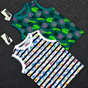 <b>Dinosaur</b> Rocket Design Kids Wholesale Stock Lot Bulk Sale Direct Boys Girls fashion Wear Manufacturer Factory Tank <b>Tops</b> Kid - Product Image 5
