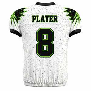 Uniforme de Fútbol Americano de Manga Corta, Transpirable, de Talla Grande, con Diseño Personalizado de Alta Calidad, Sublimado o Bordado - Product Image 4