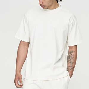 Camiseta de Algodón Blanca Extra Grande para Hombre, Cuello Redondo, Manga Corta, Diseño Liso Informal - Product Image 6