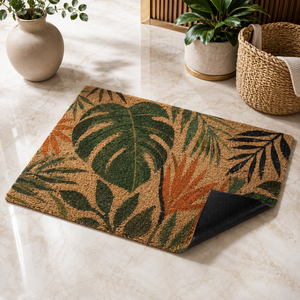 Handmade Modern Coir Door Mats From India Printed Tufted Woven Mats with PVC Backing Durable and Washable Outdoor Mat - Product Image 5