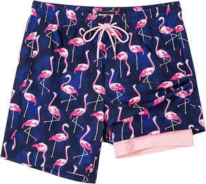 กางเกงขาสั้นชายหาดลำลองคุณภาพสูงแบบสั่งทำ OEM สำหรับผู้ชาย  รักษ์โลก กันลม ระบายอากาศได้ดี ลายพิมพ์แบบ Sublimation สำหรับฤดูร้อน - Product Image 1