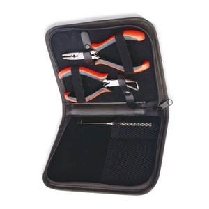 Top Quality Needle Nose Hair Extension <b>Pliers</b> Kit German Stainless Steel Hair <b>Pliers</b> Tool <b>Set</b> With Grip Handle And Zipper Pouch - Product Image 5