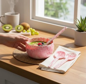 Resin Serving Spoon Stylish Durable Lightweight Kitchen Accessory for Everyday Dining Restaurant <b>Buffet</b> and Catering Service - Product Image 1