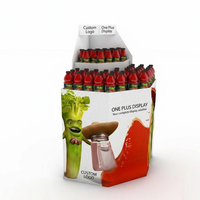 Présentoir de vente au détail en carton ondulé pliable sur mesure pour bière, présentoir de vente au détail facile à assembler