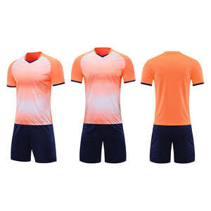 Camisetas de Fútbol Unisex para Adultos de Alta Calidad, Transpirables, de Secado Rápido, Manga Corta, Color Degradado Personalizado, Conjuntos de Uniformes de Poliéster - Product Image 2
