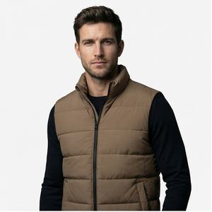 OEM Veste à bulles sans manches au design personnalisé Vêtements d'extérieur d'hiver Vestes pour femmes Gilet bouffant avec logo personnalisé Mode masculine - Product Image 1