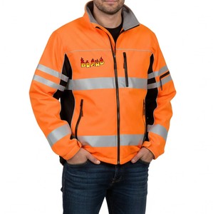 Chaqueta de seguridad reflectante hecha a medida con cinta reflectante, uniforme de trabajo para aplicaciones al aire libre - Product Image 2