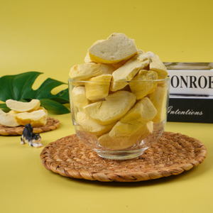 Organic Golden Pillow Freeze Dried Durian Slices Premium Tropical Fruit Chips Healthy Snack Food Bulk Packaging from Vietnam - Product Image 1