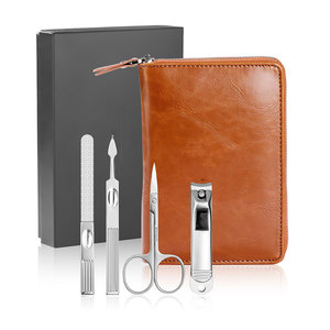 <b>Manicure</b> Set Professional Stainless Steel Pedicure <b>Kit</b> Men's Grooming <b>Kit</b> Fingernail & Toenail Clippers Set - Product Image 2