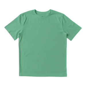 INDEX Men's Khaki Short Sleeve T-Shirt O-Neck Regular Fit Casual Knitted Solid Color - Product Image 5