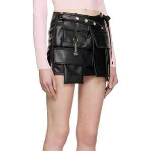 Jupe en cuir taille haute pour femme, style décontracté, respirante, personnalisable par un fabricant professionnel - Product Image 6