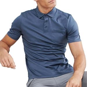 Camiseta deportiva informal para hombre, Polo con cuello de contraste en blanco 100% poliéster, camiseta de Golf, Polo Formal con logotipo personalizado, venta al por mayor - Product Image 3