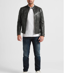 Chaquetas de Cuero Genuino para Hombre, Personalizadas, Transpirables, de Alta Calidad y Bajo Precio, Modelo 2026, Chaqueta Impermeable para Motociclistas - Product Image 2