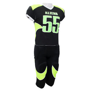 Uniforme de football américain personnalisé imprimé, maillot et pantalon sublimés, antibactérien, 100% polyester, OEM, sublimation complète - Product Image 4