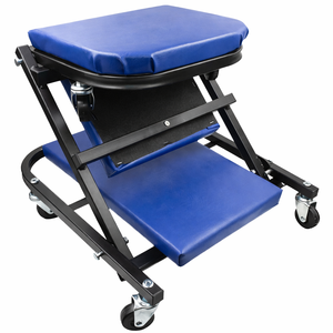 Siège d'atelier convertible 3-en-1 Z Creeper avec roues, capacité 350 lbs, pliable, pour garage automobile GAPGAR033 - Product Image 6