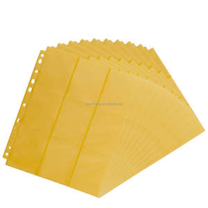 Желтая 9 карманная страница: прочный, 9-карманный дизайн для торговых/спортивных/игровых карт. Colin Guardin - Product Image 3