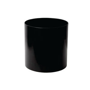 Pot de fleurs cylindrique moderne en métal noir, vente en gros, grands pots de jardin ronds et profonds, pots de fleurs d'intérieur et d'extérieur, jardinières en fer - Product Image 1