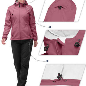 Chaqueta Softshell para Mujer OEM de Alta Calidad con Diseño Personalizado de Fabricantes Profesionales - Product Image 5