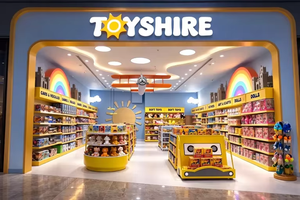 Aménagement intérieur de magasin de jouets pour enfants, décoration de boutique moderne avec un aménagement intelligent, présentoirs de jouets organisés, étagères murales, présentoirs. - Product Image 6