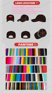 SELF INDUSTRY Gorras de béisbol deportivas unisex de 7 paneles con bordado 3D, parte trasera de malla deportiva, transpirables, personalizables, tipo trucker 100% - Product Image 4