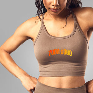 Sujetador Deportivo Elástico de Alta Calidad con Tirantes para Mujer, Transpirable, Antichoque, de un Solo Hombro, Corto, para Yoga y Ropa Deportiva - Product Image 4