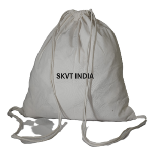 Custom Logo Recyclable Reusable Fitness Gym Bag Organic Cotton Canvas <b>Drawstring</b> <b>Backpack</b> Waterproof Soft Natural Cotton - Product Image 5