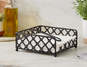 Porta Servilletas Metálico con Diseño de Rejilla, Estilo Vintage, de Pie, para Mesa, Hogar, Cocina y Hotel - Product Image 4