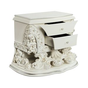 Comodino Adara con finitura bianco antico - Product Image 1
