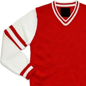 WIDE GREEK HOUSE Cardigan pour homme en laine tricotée et acrylique, écologique, rouge uni, à manches longues, avec boutons recouverts, pull d'hiver - Product Image 4