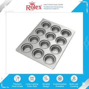 ถาดอบมัฟฟินทรงสี่เหลี่ยมขนาดเล็ก 12 ช่อง เคลือบสารกันติด คุณภาพสูง เกรดอาหาร ใช้กับเตาอบได้ เหมาะสำหรับการอบขนมในระดับอุตสาหกรรม - Product Image 2